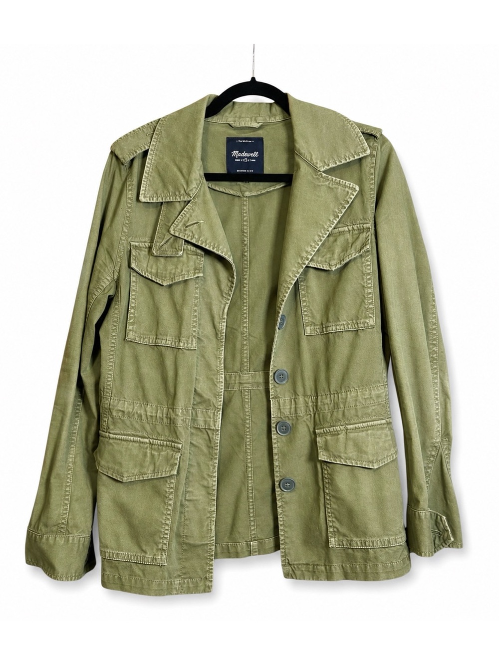 Madewell Outbound Utility Jacket Olive Army Green Military Field Jacket